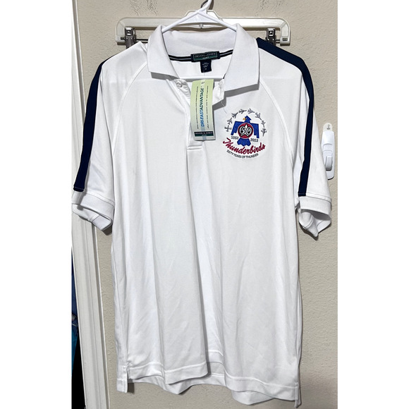 Thunderbirds Other - Thunderbirds 60th anniversary 2013 Polo Shirt Devon & Jones NWT white mens M